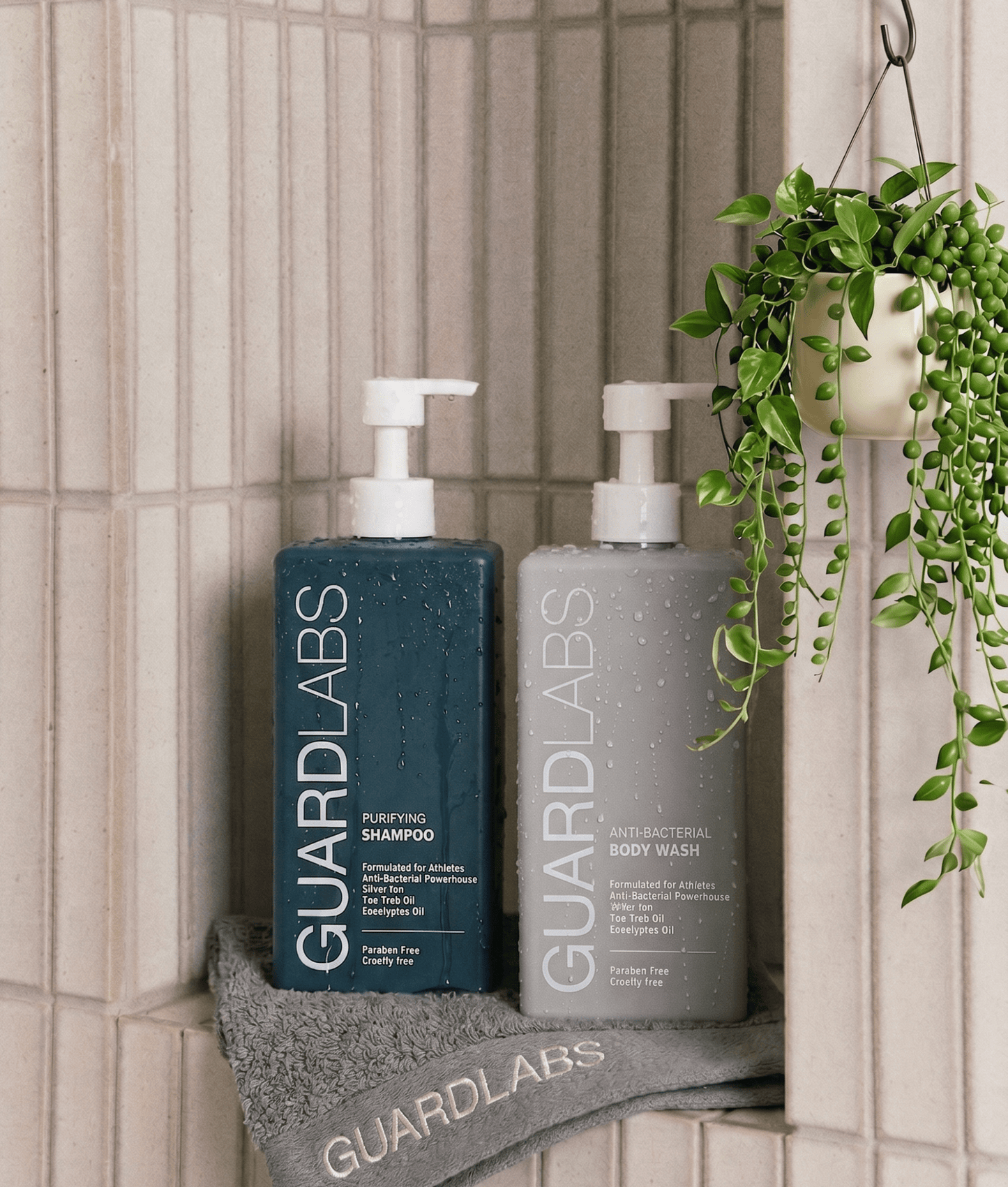 Guard Labs HK antibacterial body wash and shampoo duo – athlete skincare set