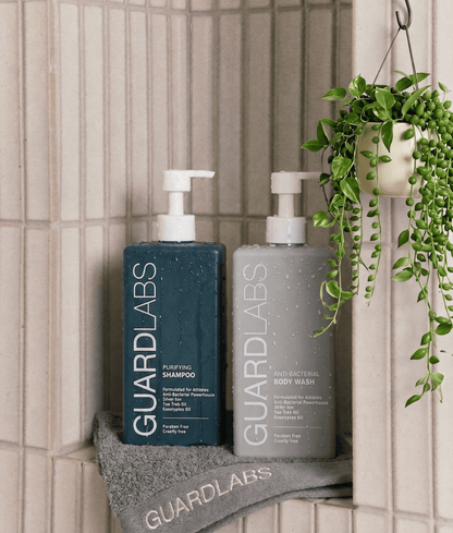 Guard Labs HK antibacterial body wash and shampoo duo – athlete skincare set